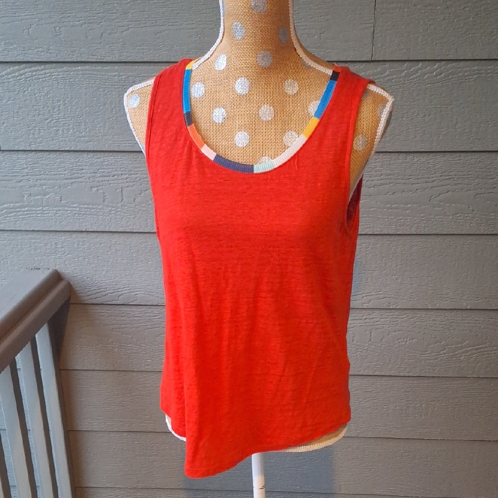Anthropologie Splendid x Margherita linen tank top size M - Picture 4 of 10